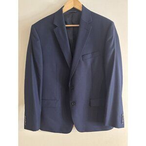 Lauren Ralph Lauren Mens Blue Blazer Solid 44R